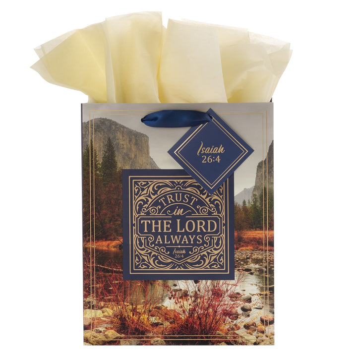 Trust in the LORD Always Medium Gift Bag - Isaiah 26:4