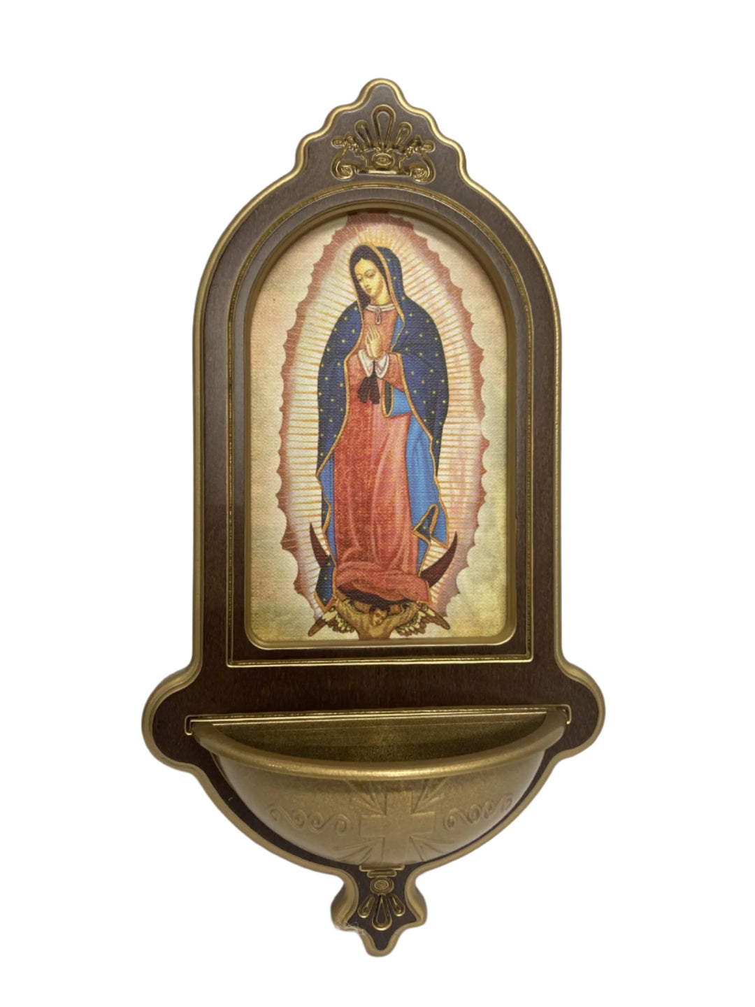 10" Our Lady of Guadalupe Holy Water Font