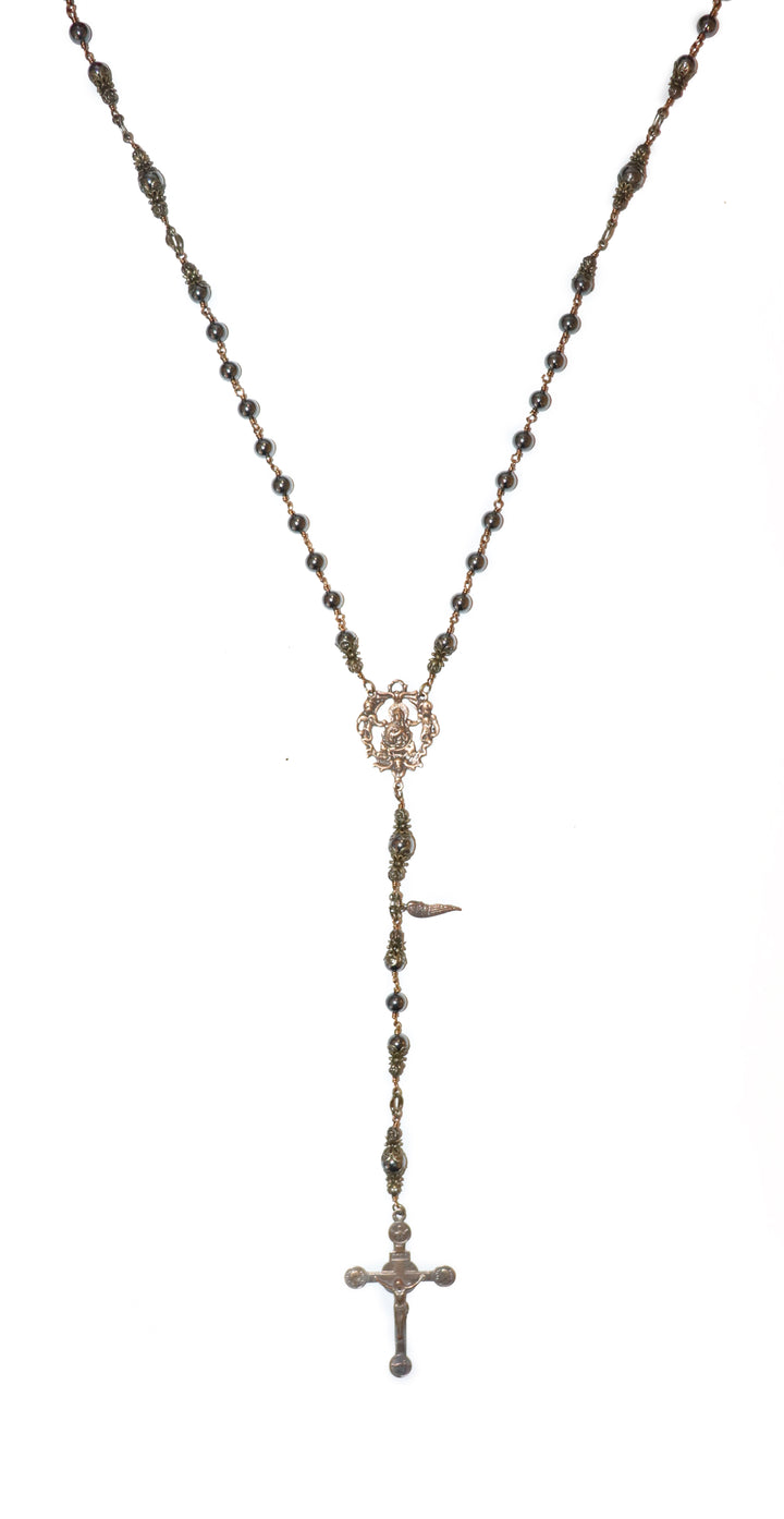 Hematite Heirloom Rosary