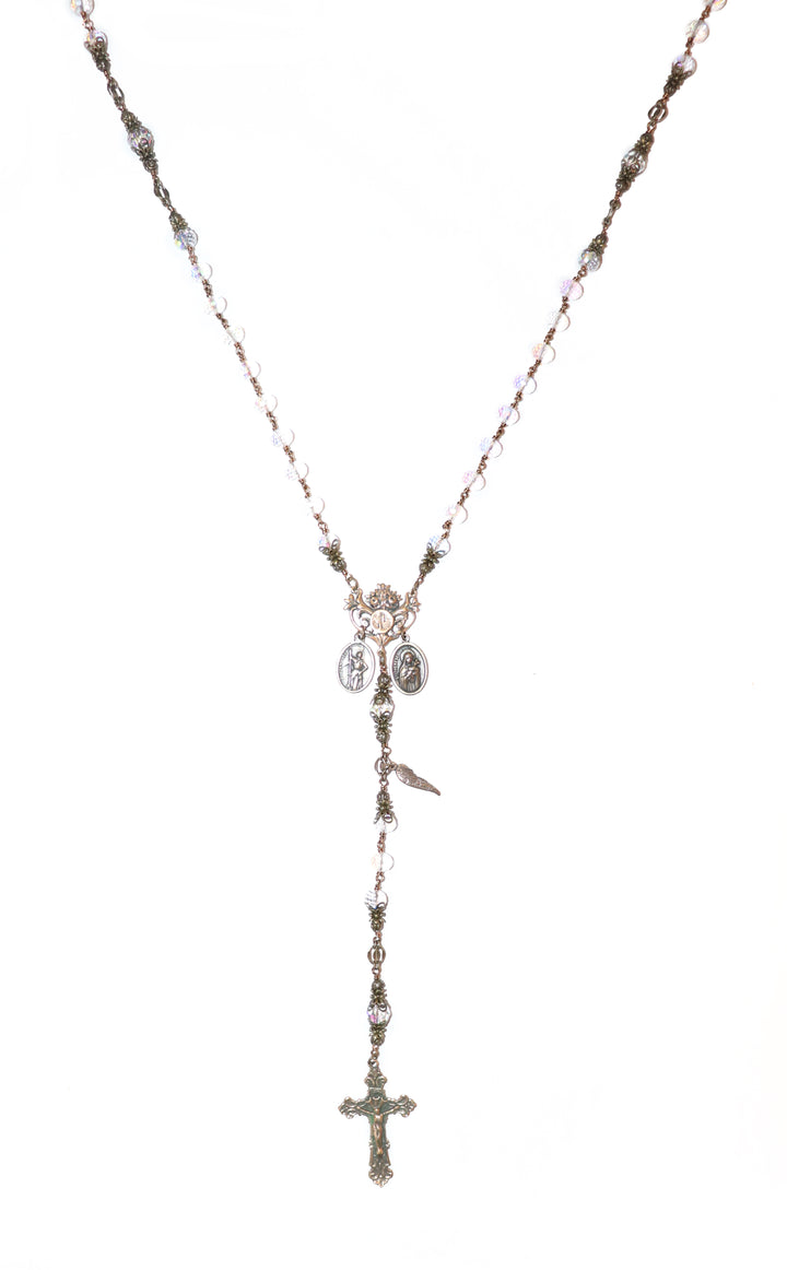 Clear Crystal Heirloom Rosary