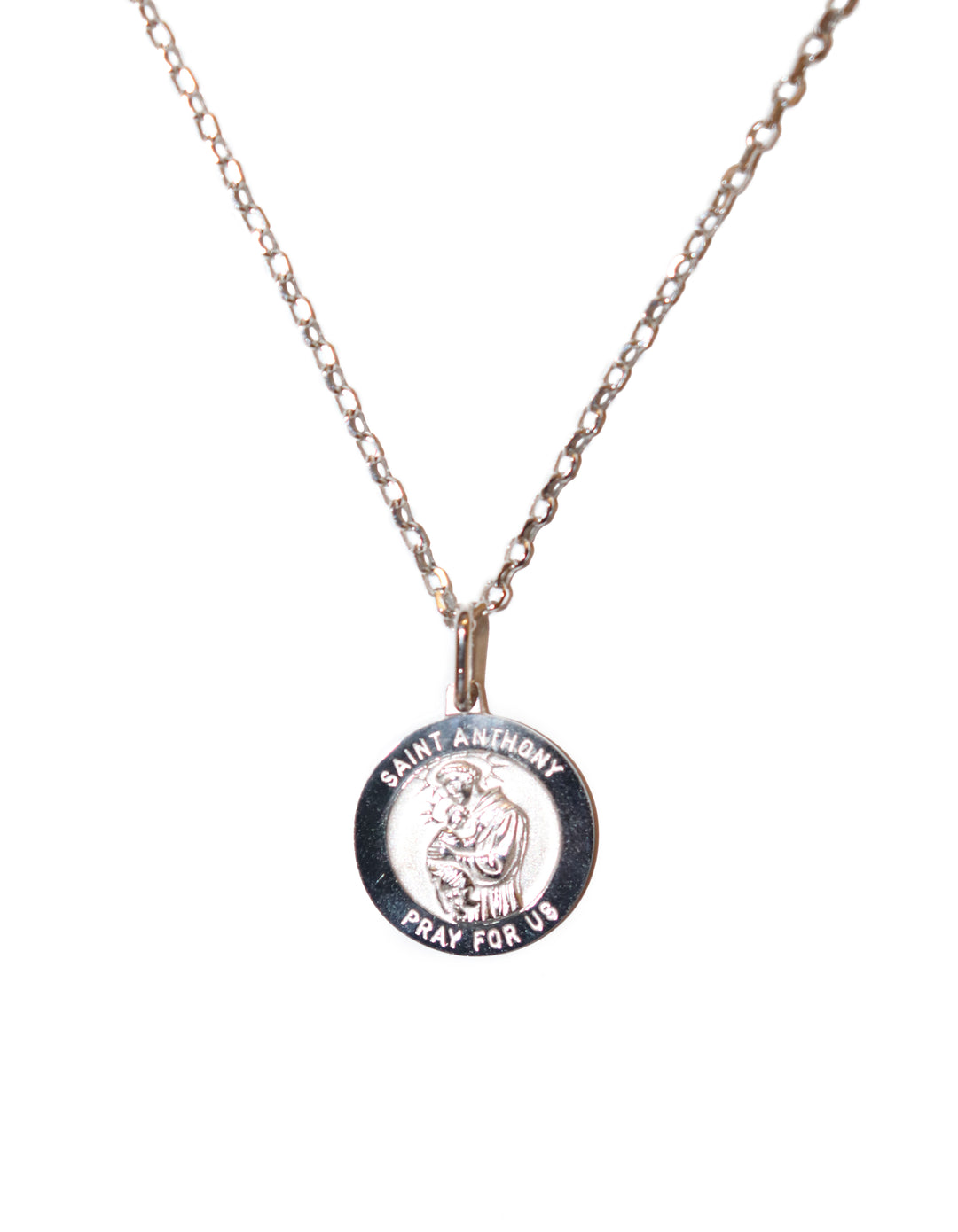 Sterling Silver St. Anthony Medal on 20" Chain