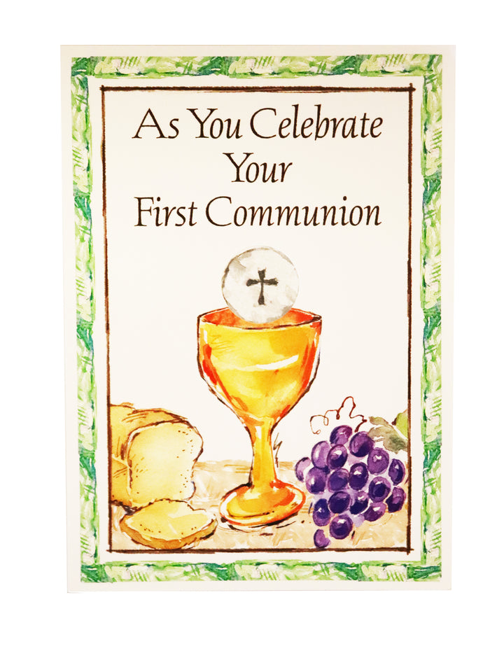 As You Celebrate Your First Communion - Greeting Card