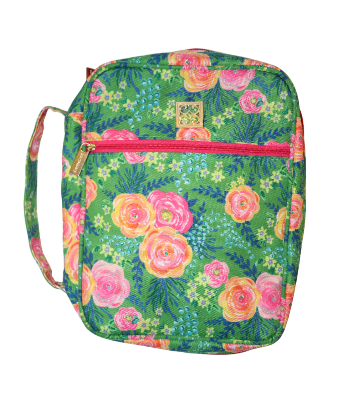 Floral Bible Cover Case with Handle