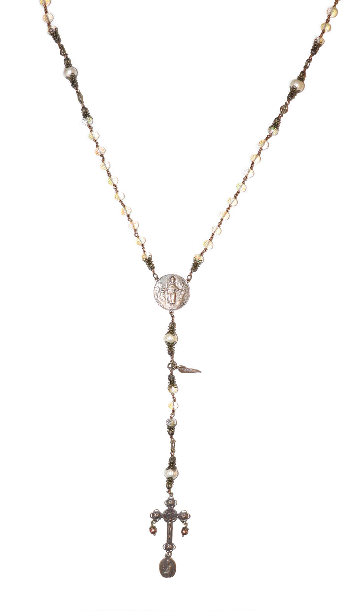 Champagne Crystal Heirloom Rosary