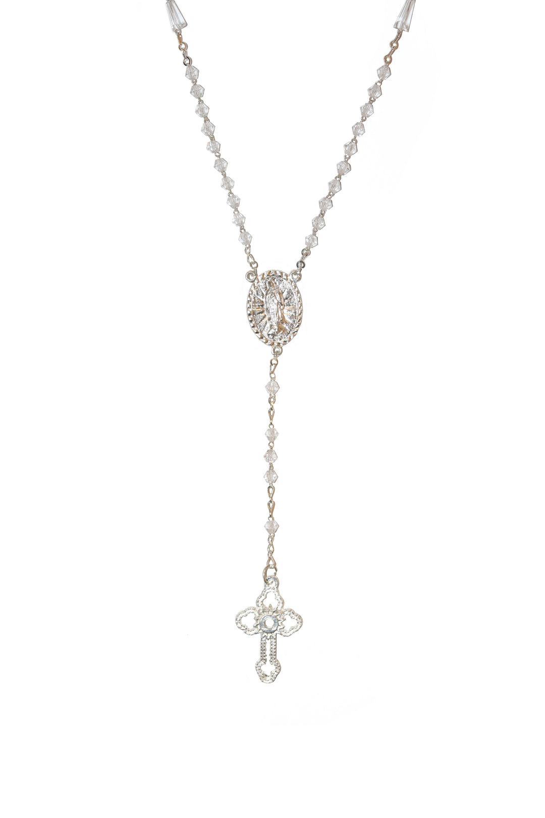 6mm Clear Crystal Our Lady of Guadalupe Basilica Rosary
