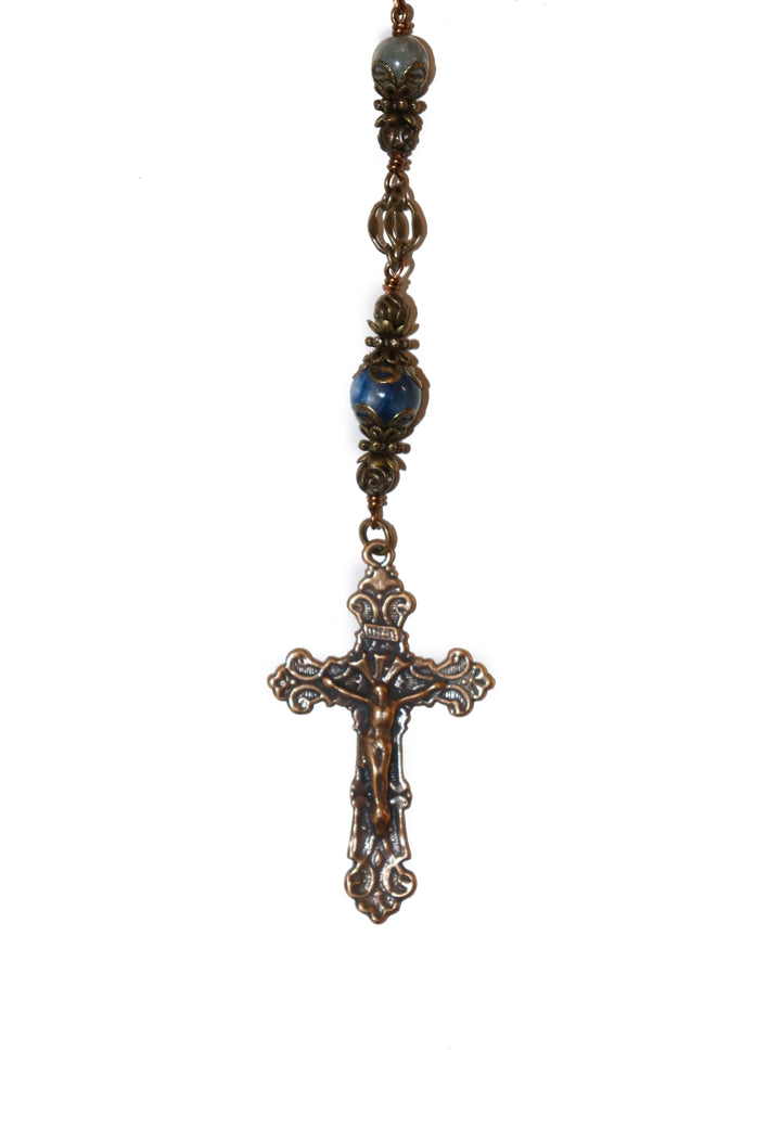 Blue Kyanite Heirloom Rosary