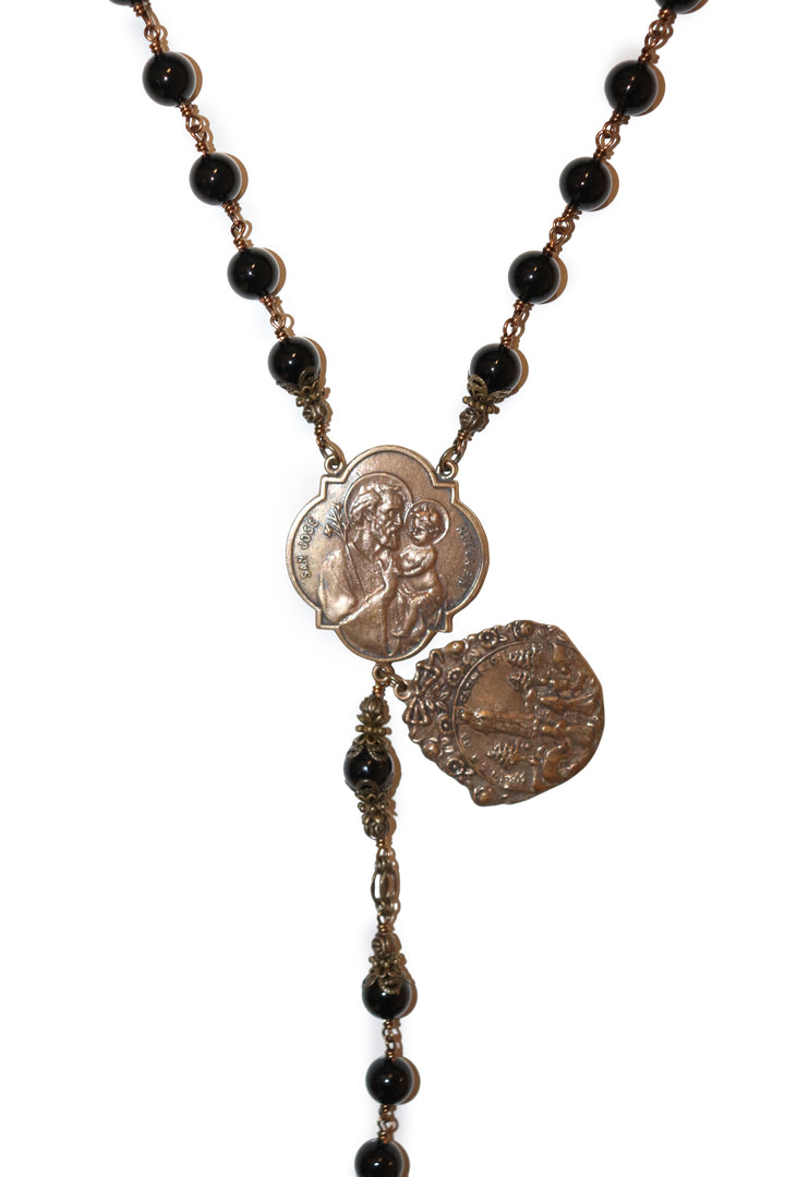 10MM Black Onyx Heirloom Rosary