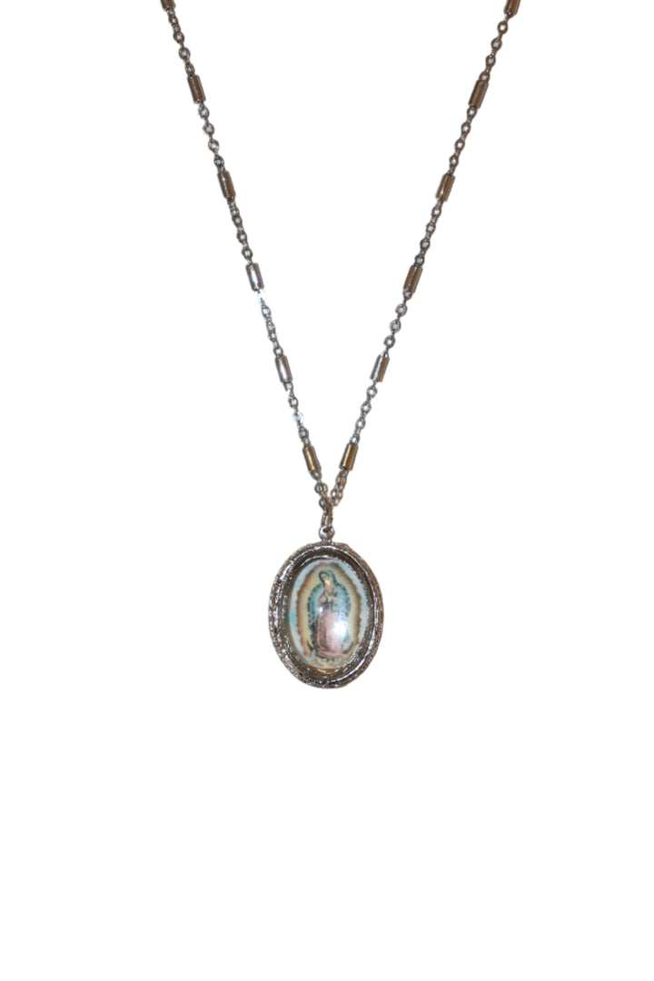 Oval our Lady of Guadalupe Locket