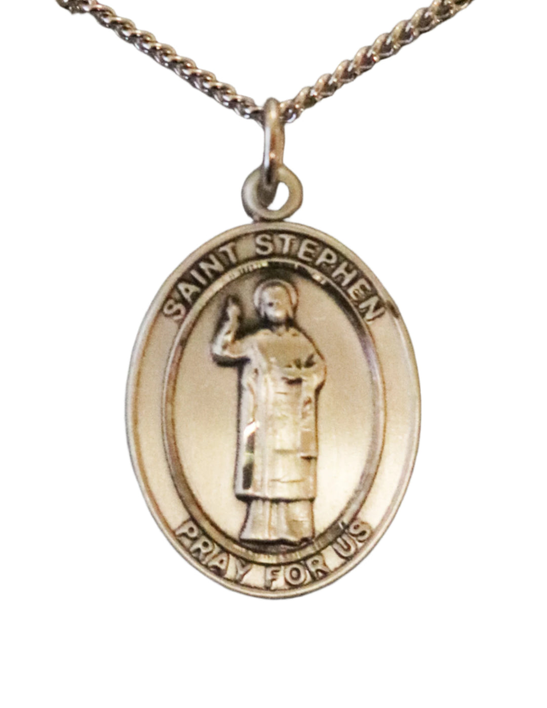 Sterling Silver St. Stephen Medal