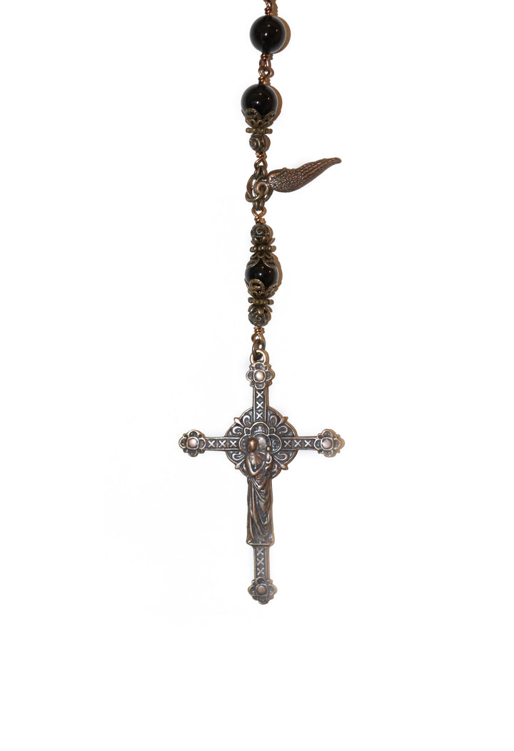 10MM Black Onyx Heirloom Rosary