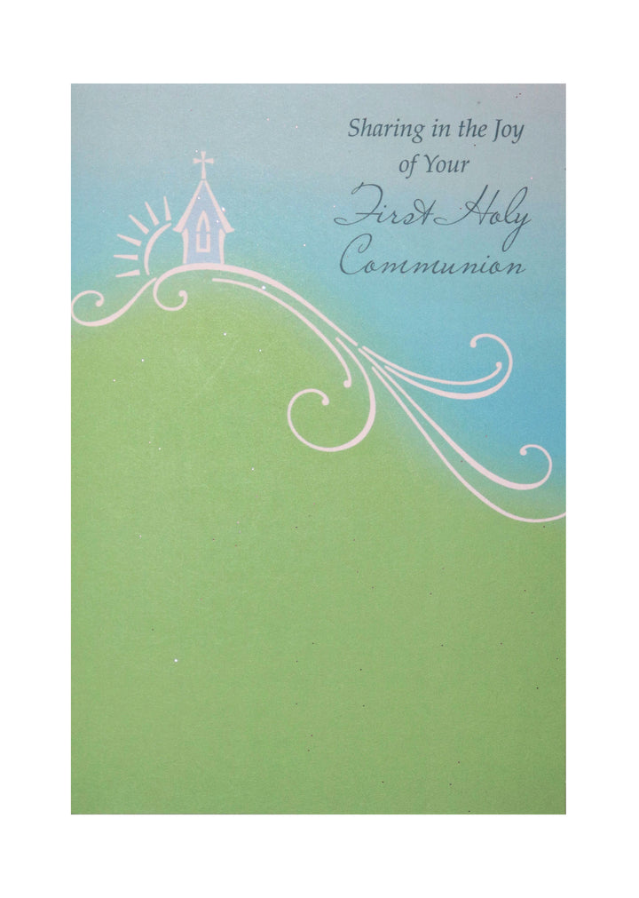 Sharing In The Joy Of Your First Holy Communion - Greeting Card