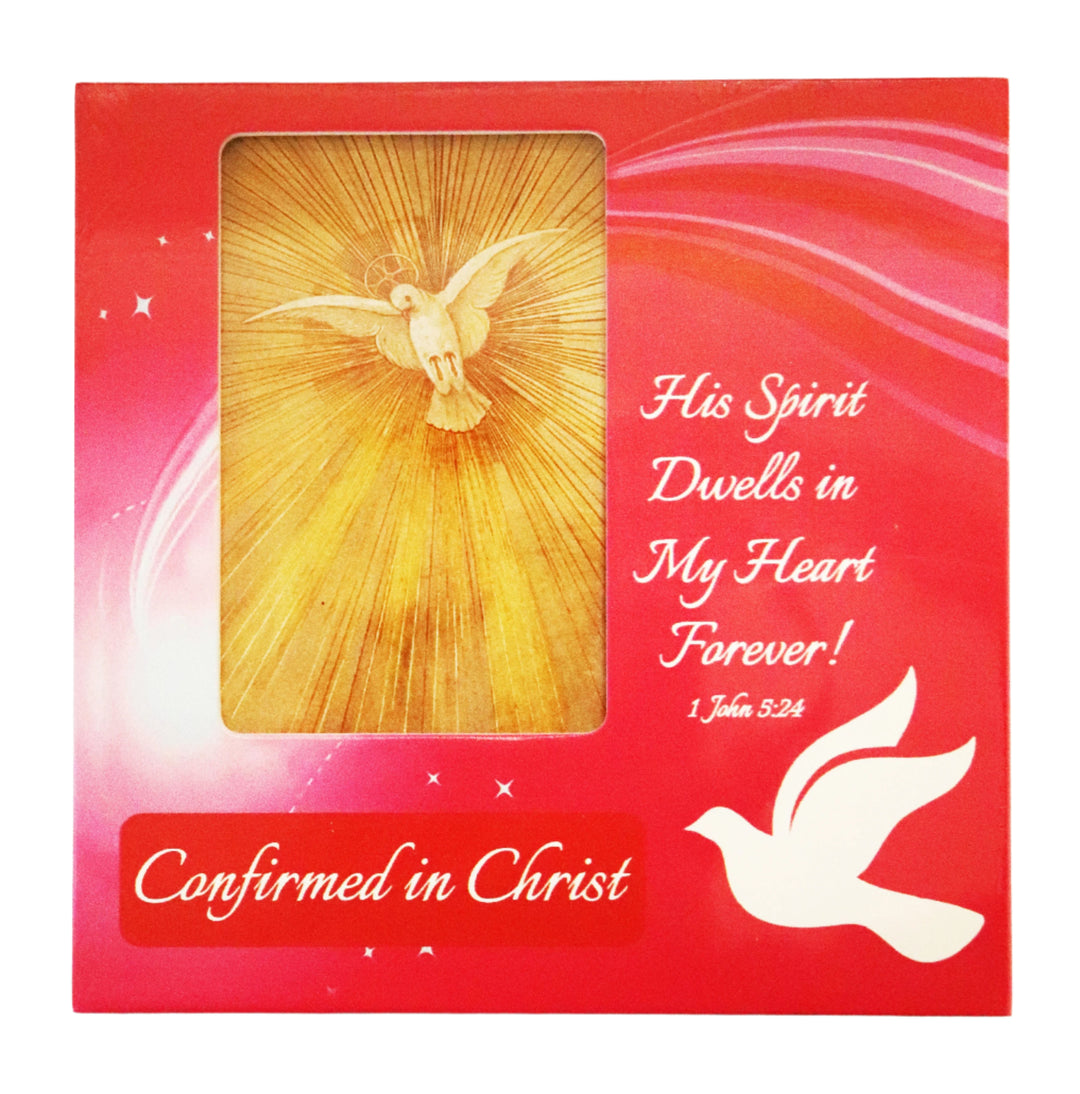 7" Pink Wooden Confirmation Frame