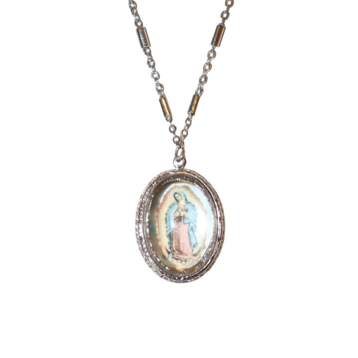 Oval our Lady of Guadalupe Locket