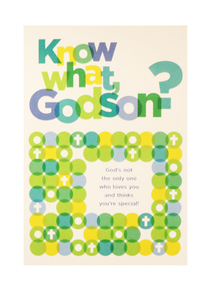 Know What, Godson? - First Communion Greeting Card