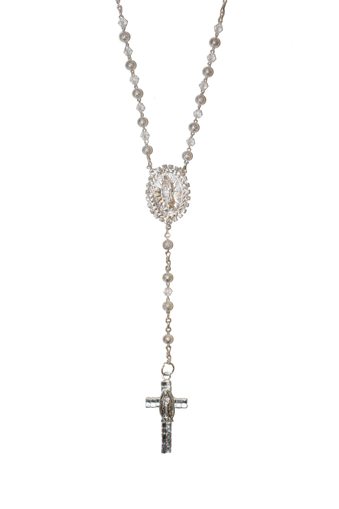 7mm Clear Crystal Our Lady of Guadalupe Basilica Rosary
