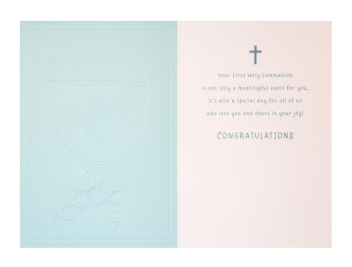 Great Grandson It's Your First Holy Communion - Greeting Card