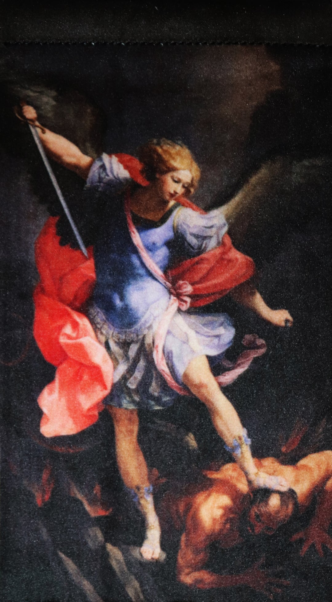 9" St. Michael Printed Tapestry