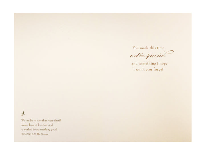 Thank You Confirmation Card