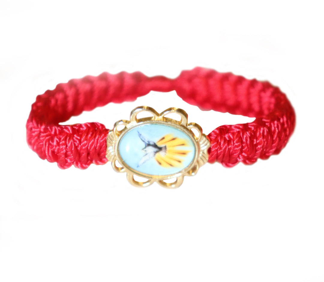 Red Adjustable Corded Bracelet
