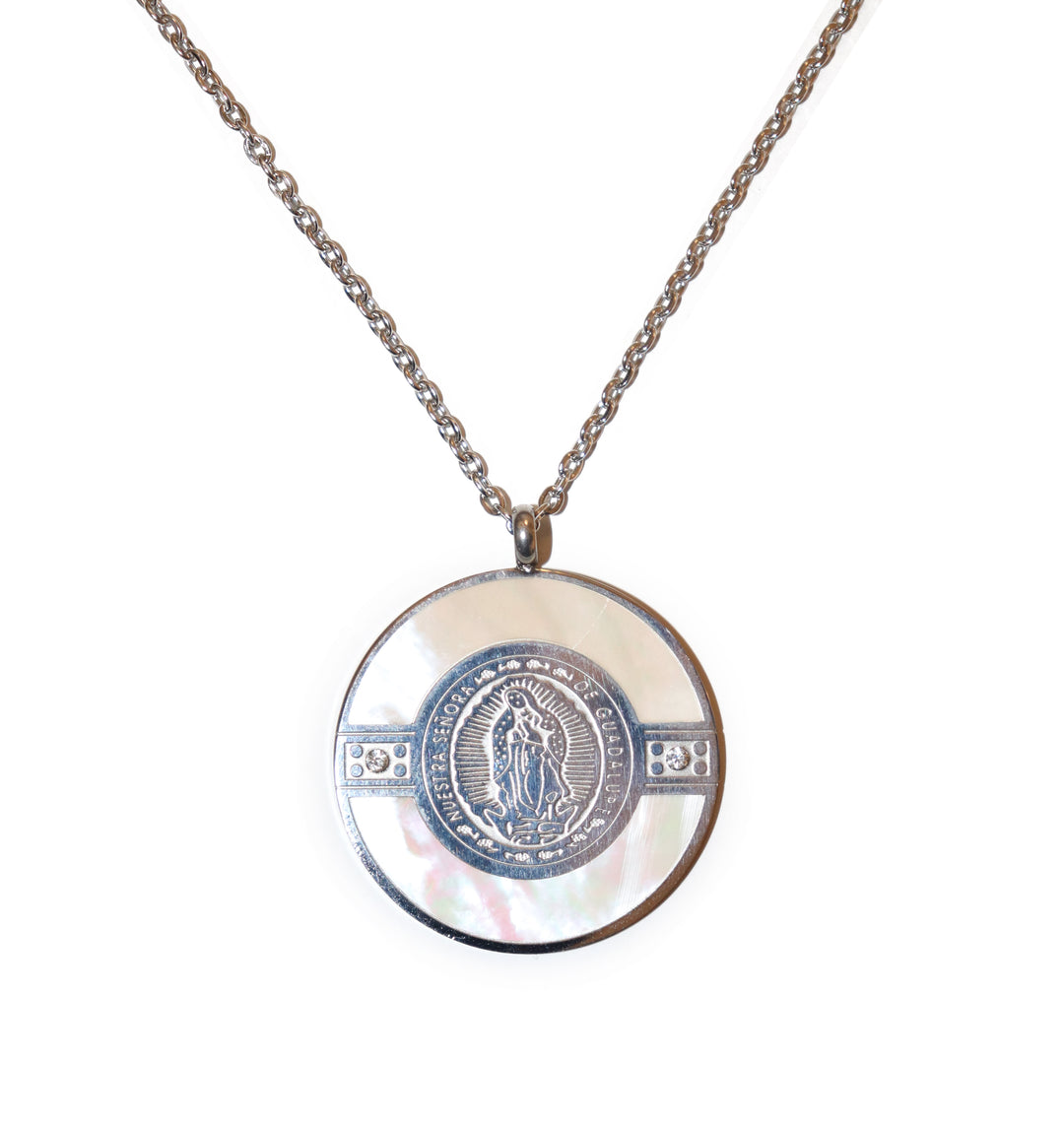 Our Lady of Guadalupe Opal Necklace