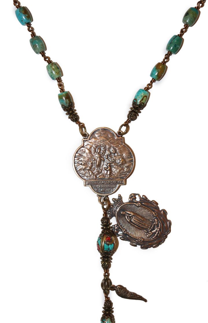Turquoise Handmade Beads Heirloom Rosary