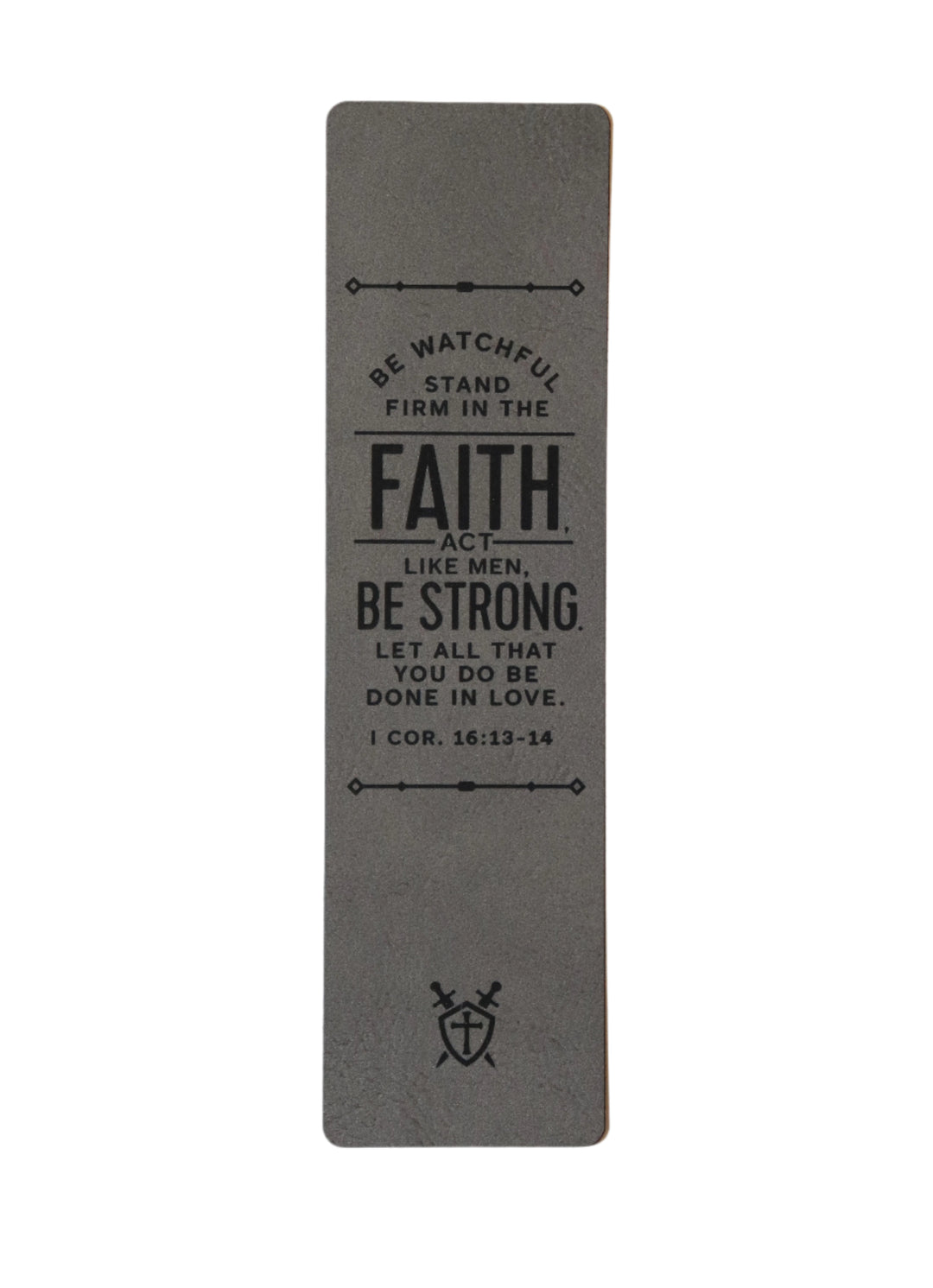 Be Watchful Leather Bookmark