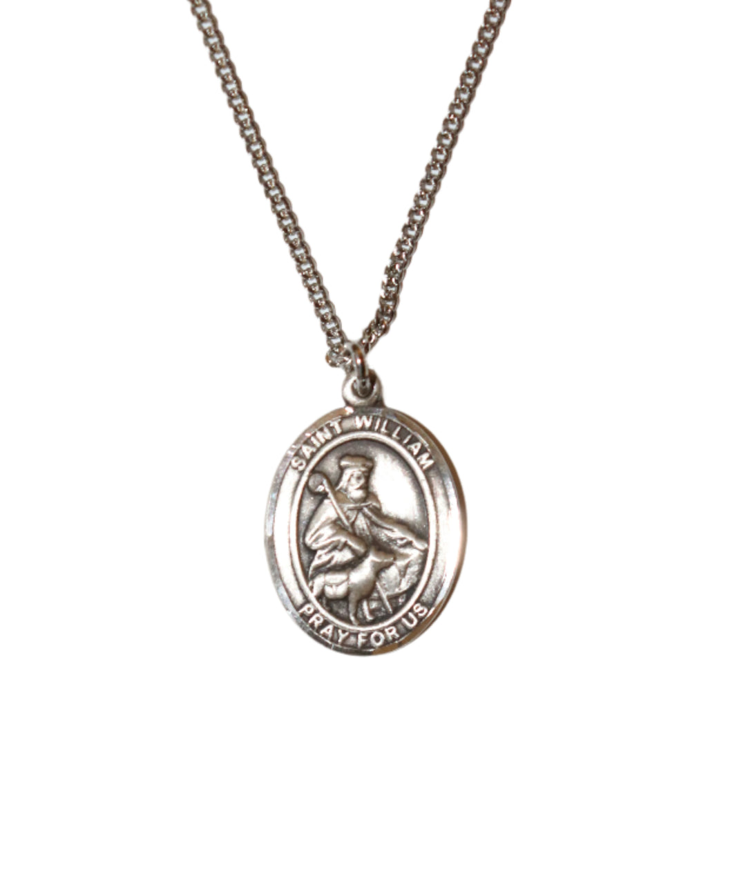 Sterling Silver Saint William Medal