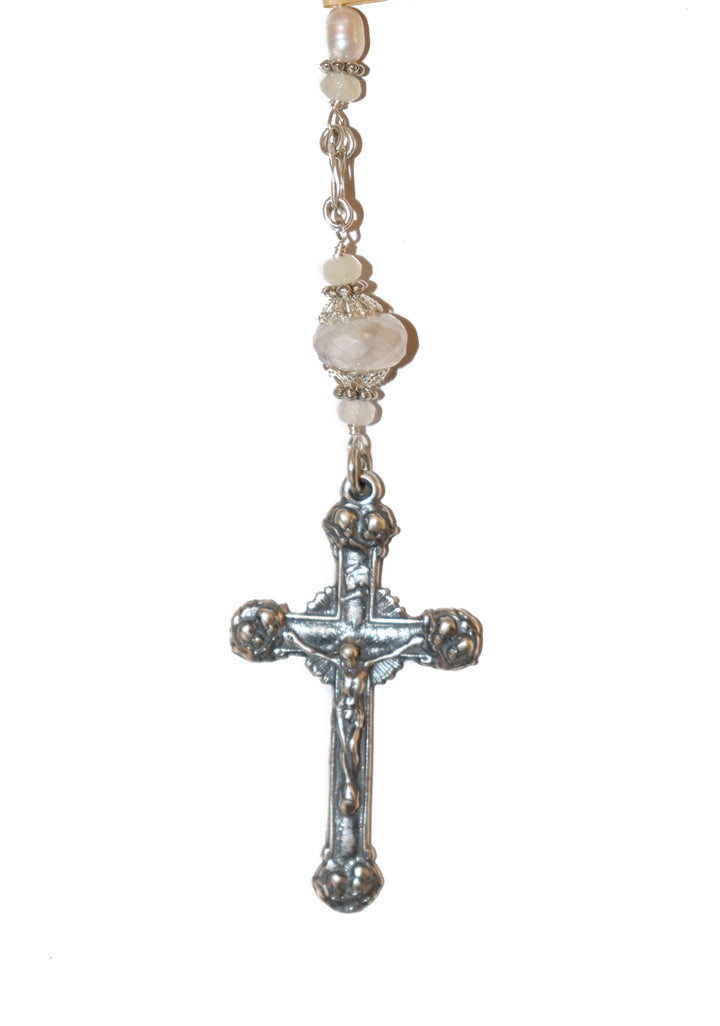 Fresh Water Rice Pearls Heirloom Rosary
