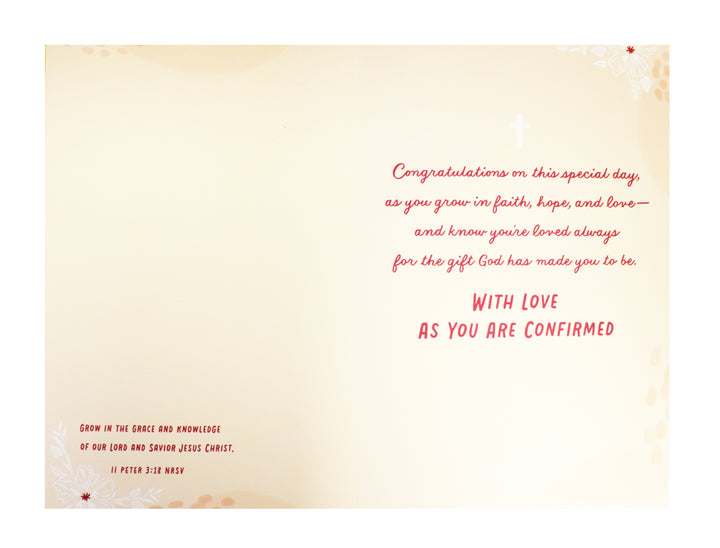 Having a Granddaughter - For Your Confirmation Card