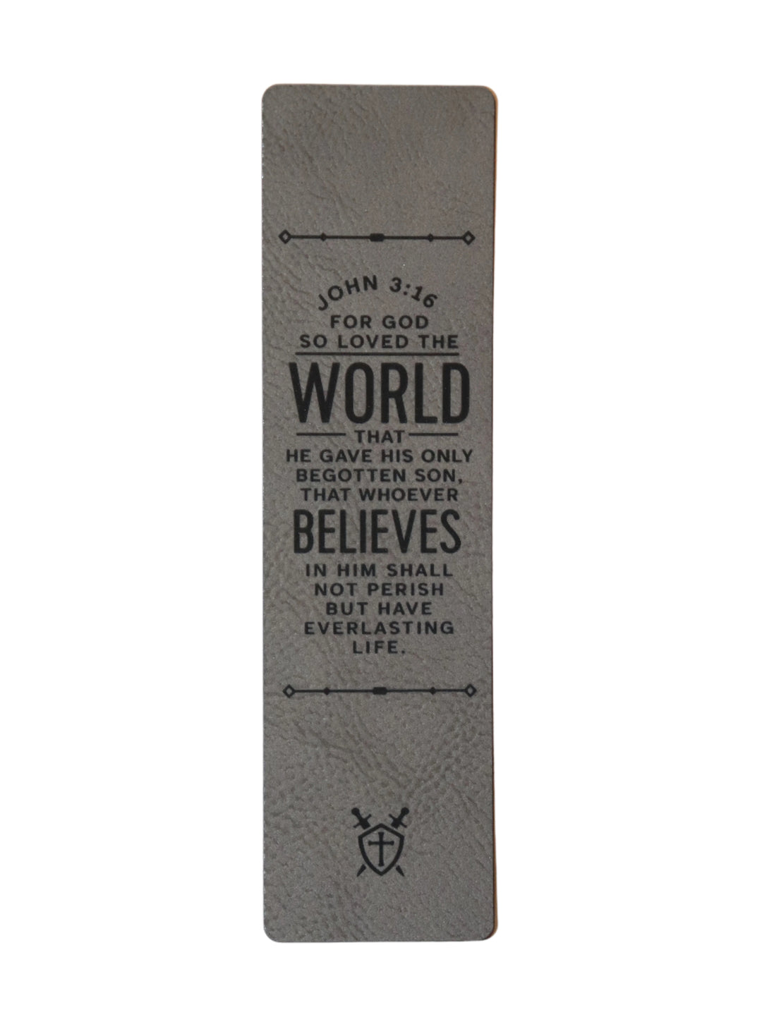 For God So Loved Leather Bookmark