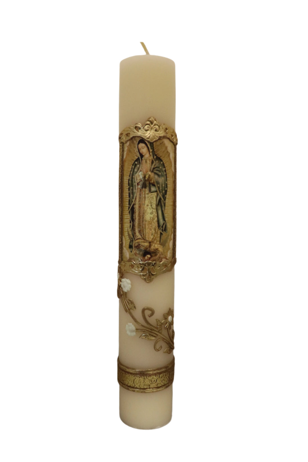 12 x 1.5" Our Lady of Guadalupe Cirios Candle