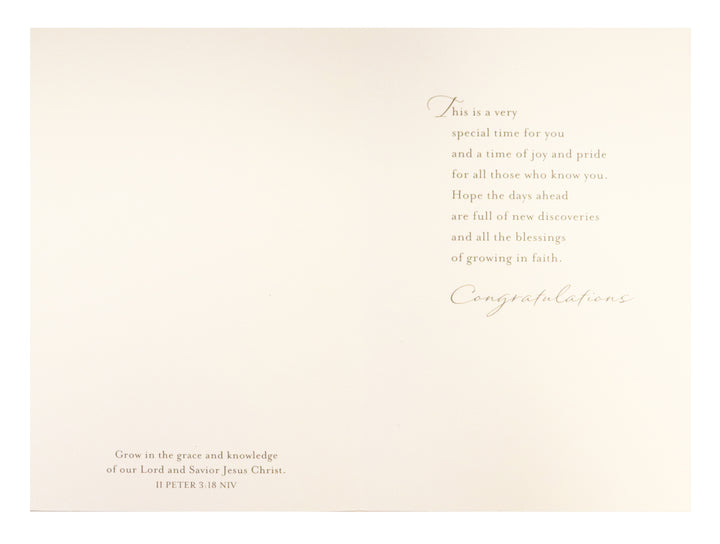 For A Special Young Man On Your Confirmation Greeting Card