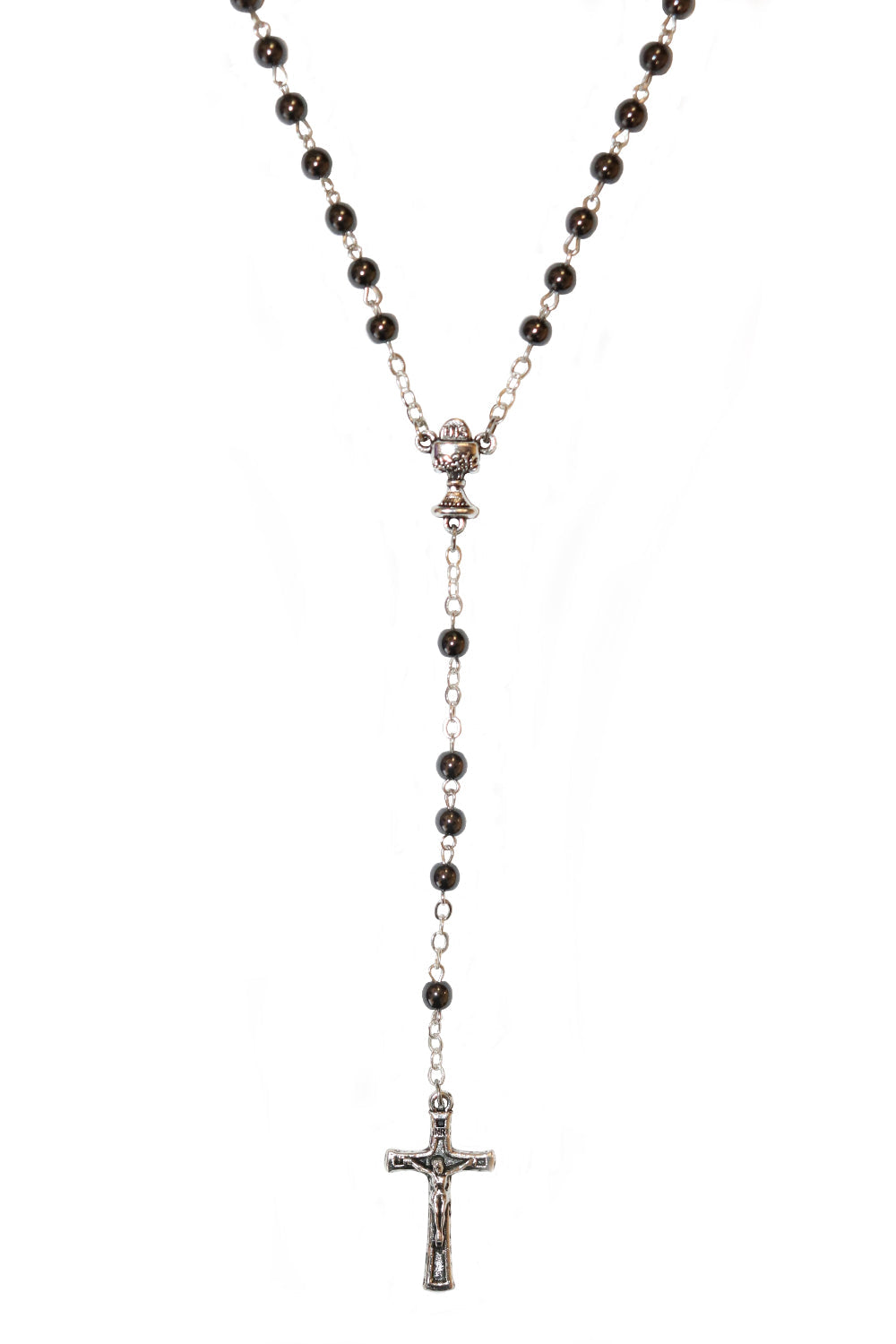 Hematite First Commmunion Rosary