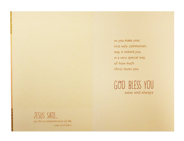 On Your First Holy Communion - First Communion Card