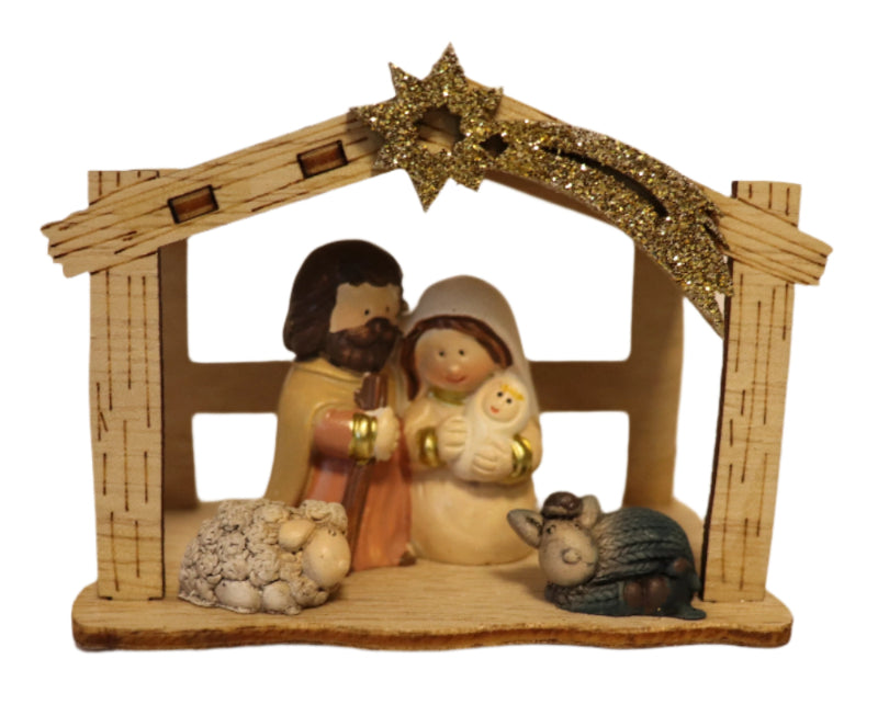 3" Kiddie Nativity Scene