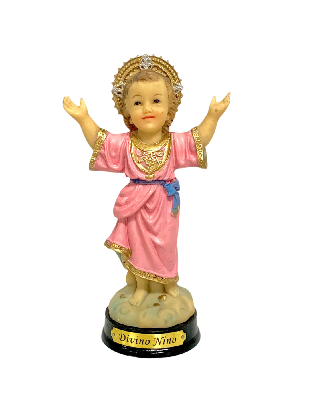 5" Wooden Base Divino Niño Statue