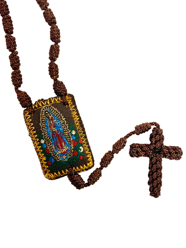 Knotted Divine Mercy & OL Guadalupe Scapular Rosary