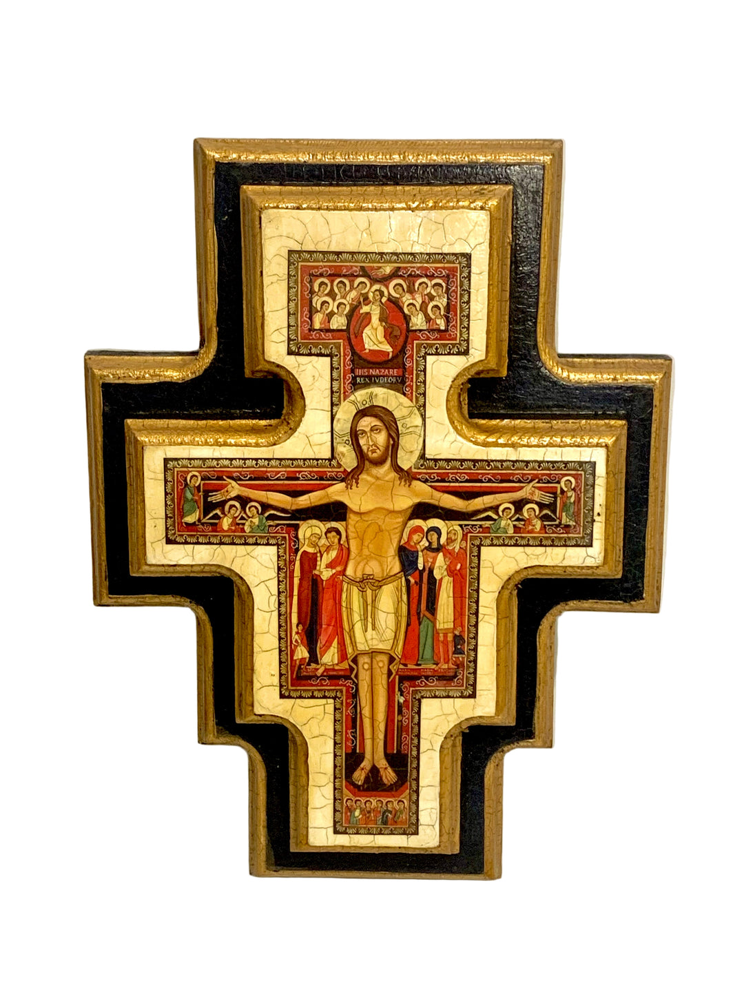 10" Medium San Damiano Wooden Wall Crucifix