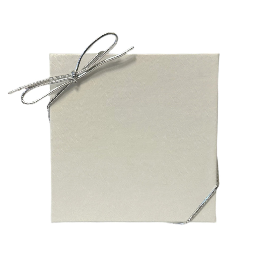 3" White Swirl Gift Box