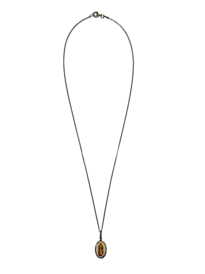 Sterling Silver Our Lady of Guadalupe Image Necklace