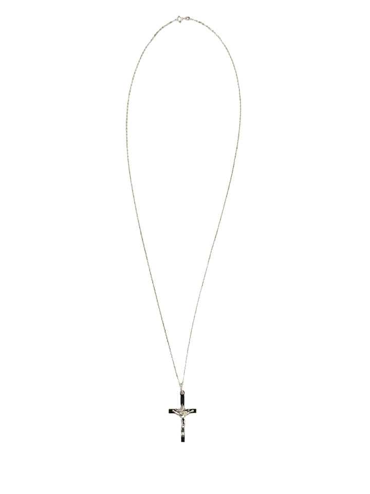 Sterling Silver Classic Crucifix Necklace