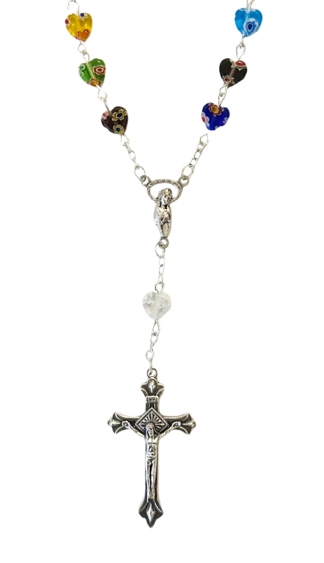 Glass Hearts Auto Rosary