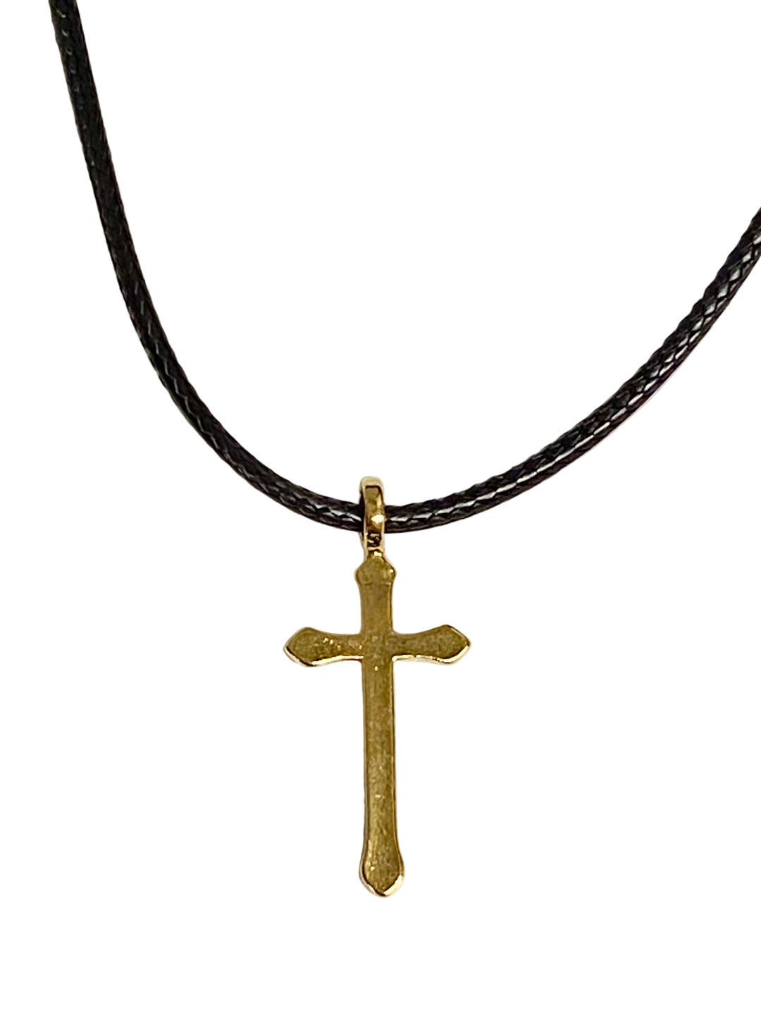 22" Gold Small Cross Necklace
