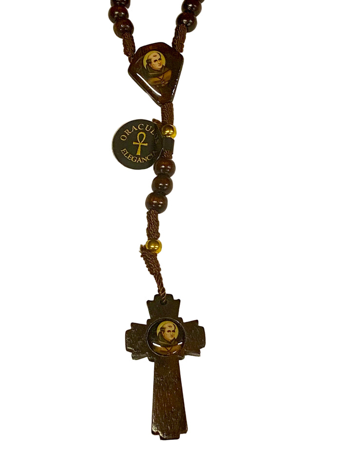8mm Junipero Serra Wood Rosary