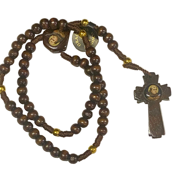 8mm Junipero Serra Wood Rosary