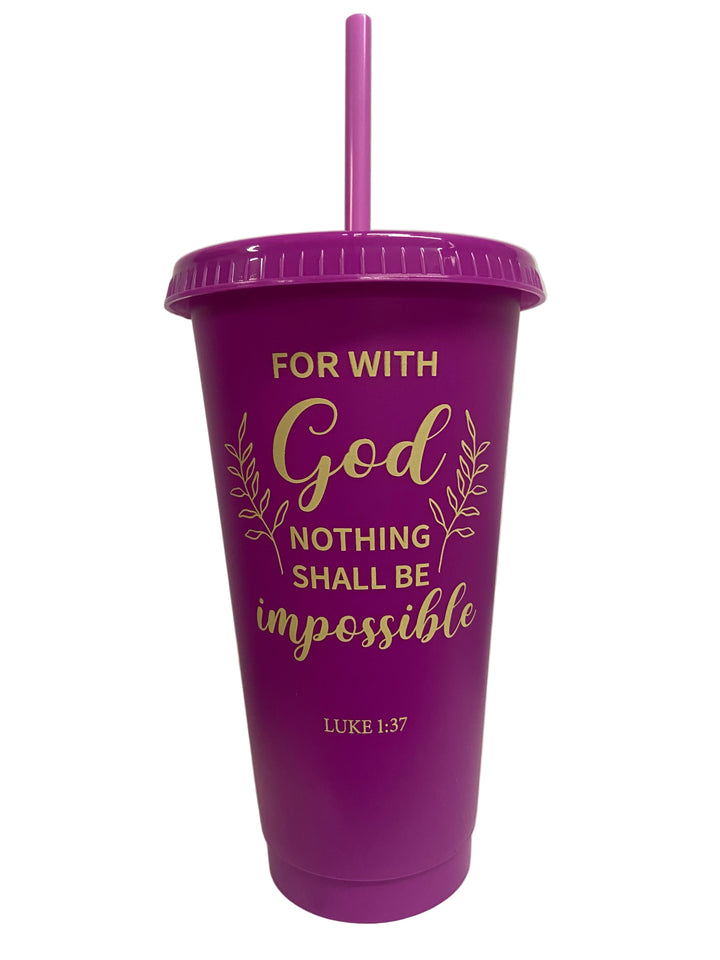 24 oz Bible Verse Tumblers