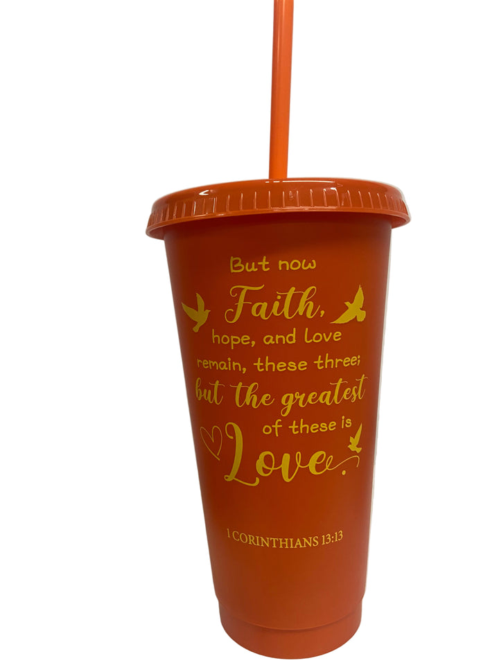 24 oz Bible Verse Tumblers