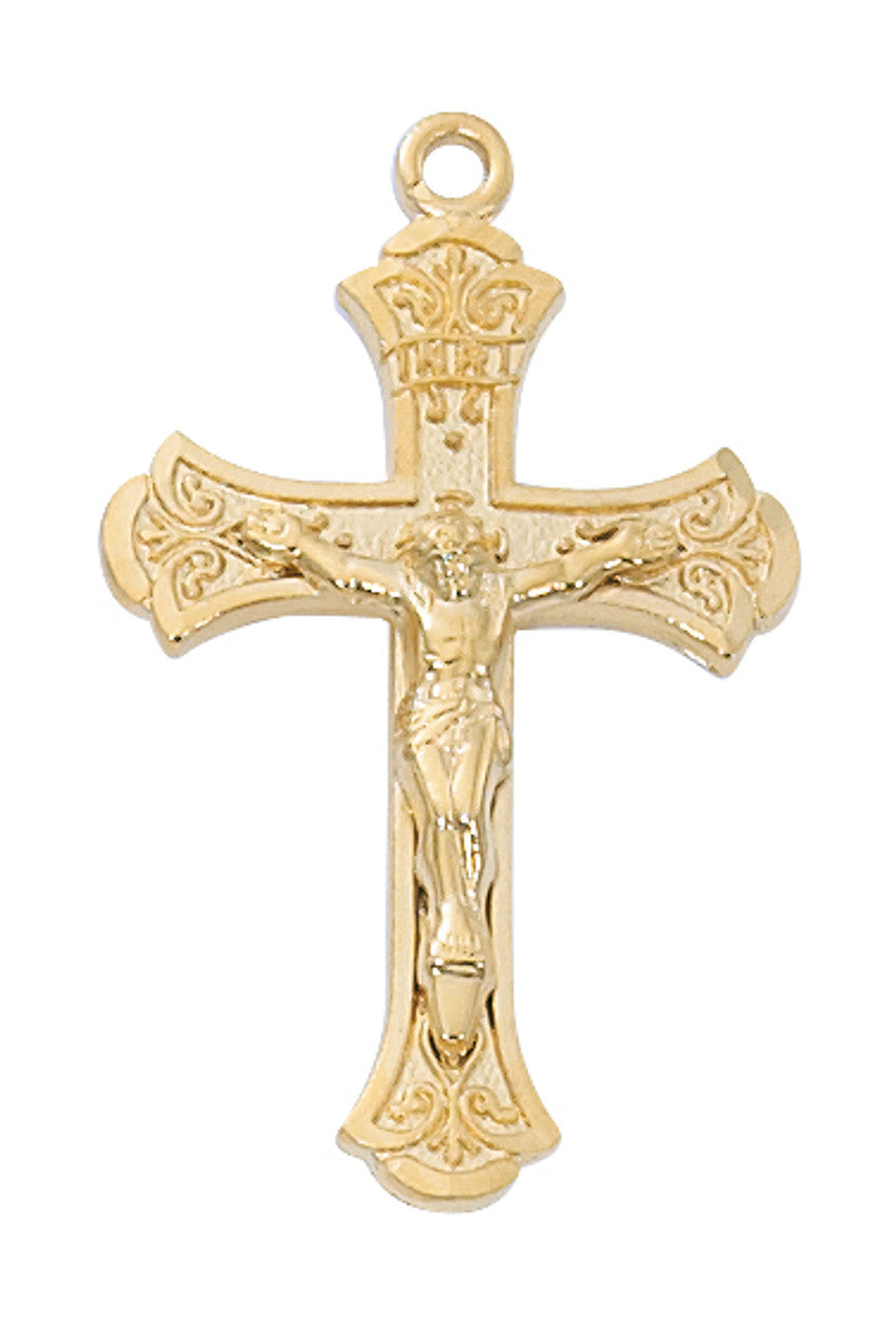 Gold Crucifix on 18" Chain