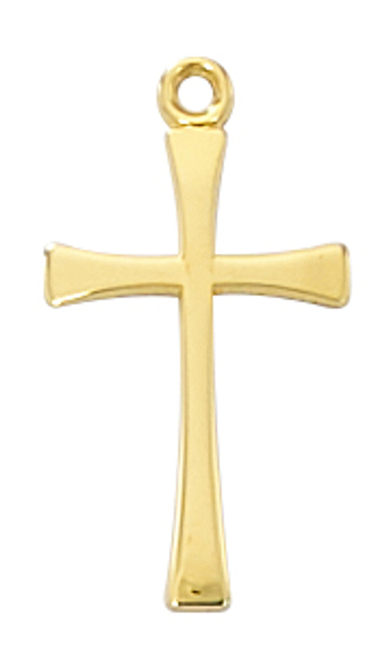 Gold Cross on 16-18" Chain