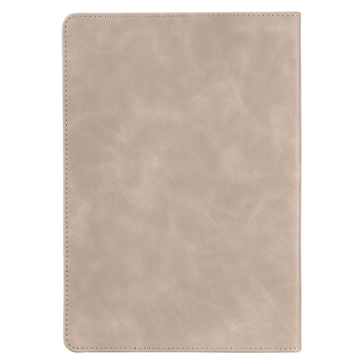 Everything Beautiful Cream Floral Faux Leather Classic Journal - Ecclesiastes 3:11